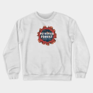 Petrified Forest National Park Tree Stump Emblem Crewneck Sweatshirt